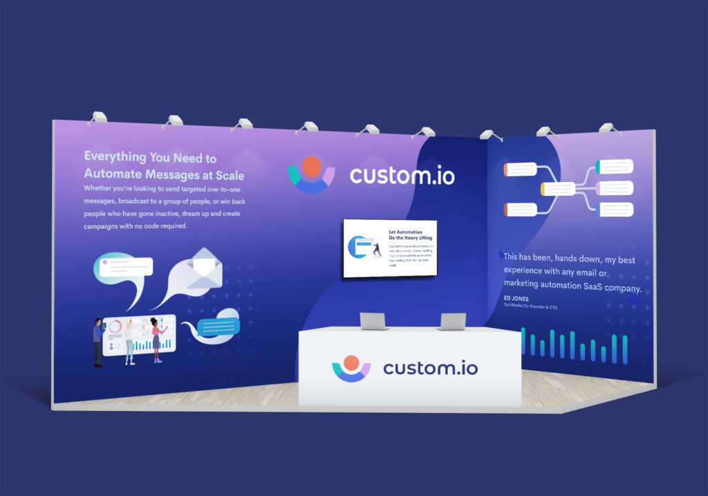 custom-io tradeshow booth